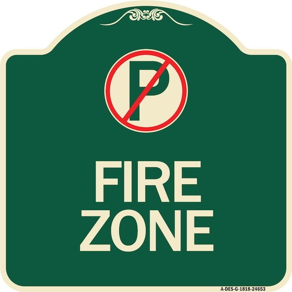 Signmission No Parking Symbol Heavy-Gauge Aluminum Architectural Sign, 18" x 18", G-1818-24653 A-DES-G-1818-24653 - main
